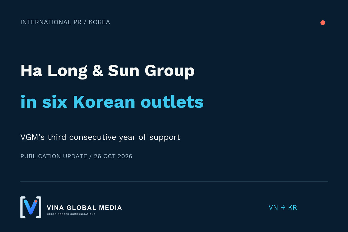 Third consecutive year: Ha Long and Sun Group featured in six Korean news outlets